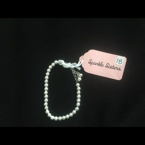 Silver bracelet dainty adjustable NWT